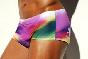 sunga de praia estampada saiu de moda da aberbeach moda praia