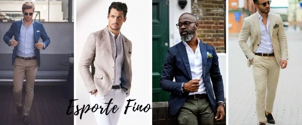 traje de passeio esporte fino ou treja de passeio